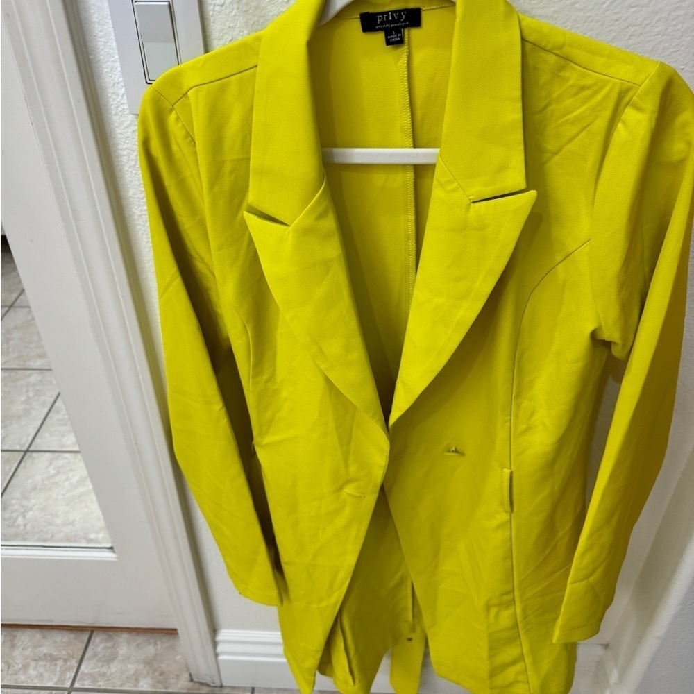 NEW Lime Green Lightweight Trench Style Jacket - Picture 4 of 11